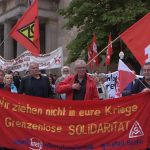 Weltfriedenstag in Berlin – Kundgebung der Friko Berlin am 1. September 2023