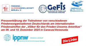 Solidarität mit friedliebenden Volk von Venezuela