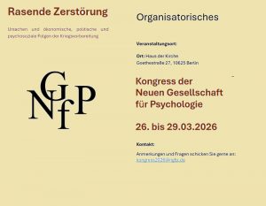 Kongress der Neuen Gesellschaft für Psychologie 2026